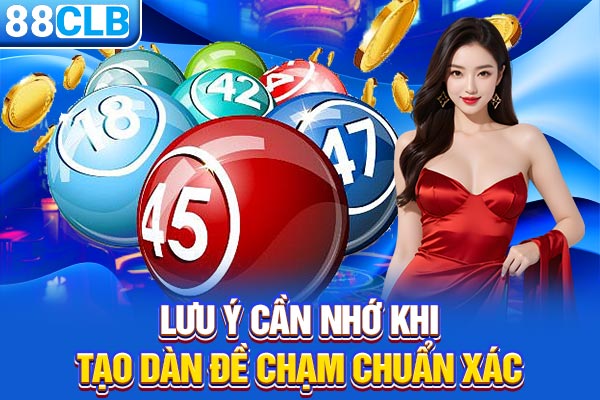 Lưu ý cần nhớ khi tạo dàn đề chạm chuẩn xác