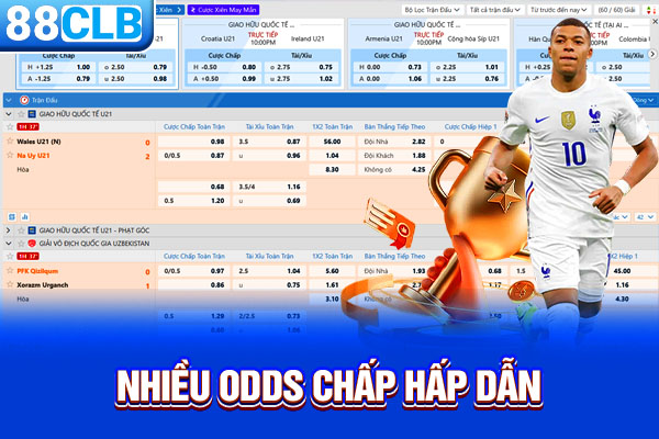 Nhiều odds Chấp hấp dẫn